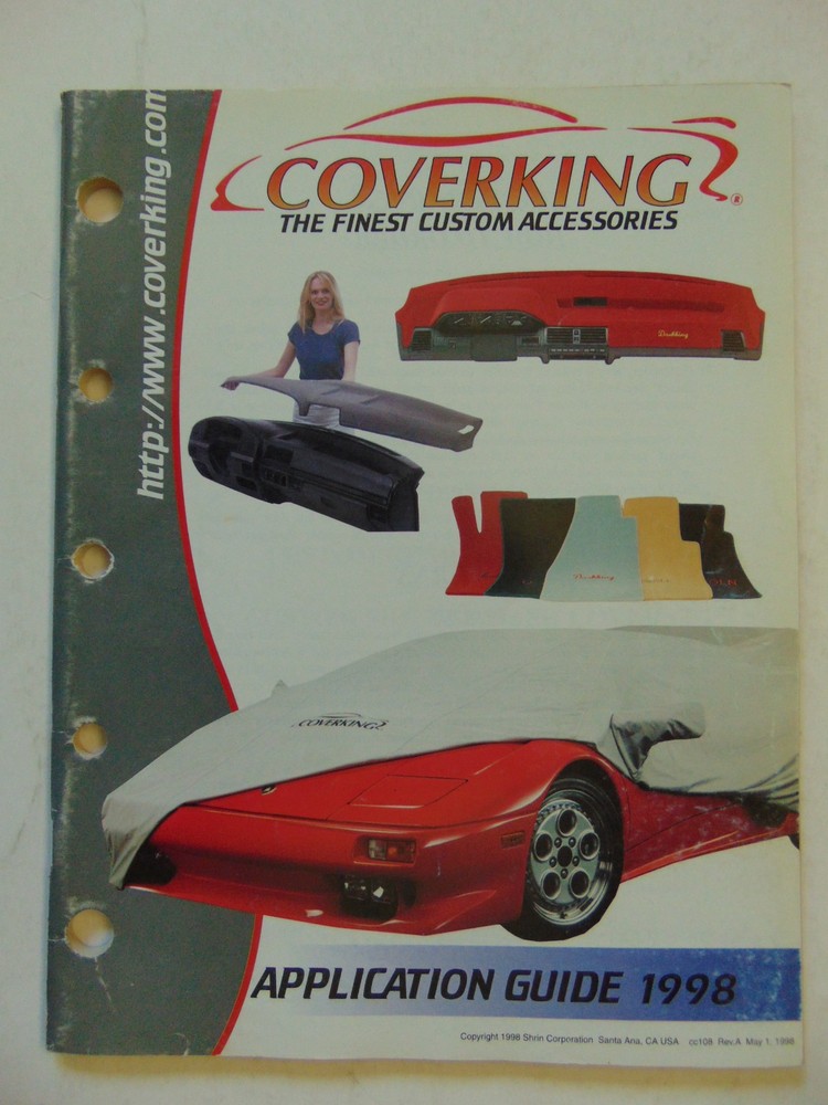 Vintage Original 1998 Coverking Application Catalog
