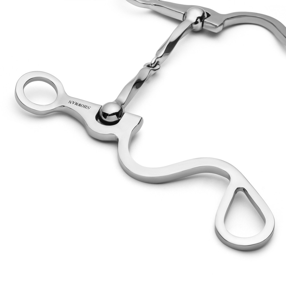 Showman Long S Shank Bit w/ Slow Twist Snaffle