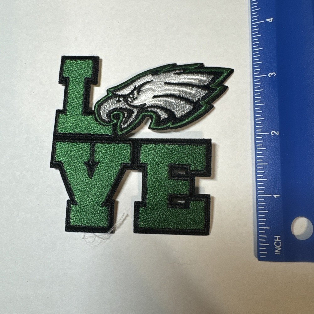 Phila Eagles Love Iron On Patch