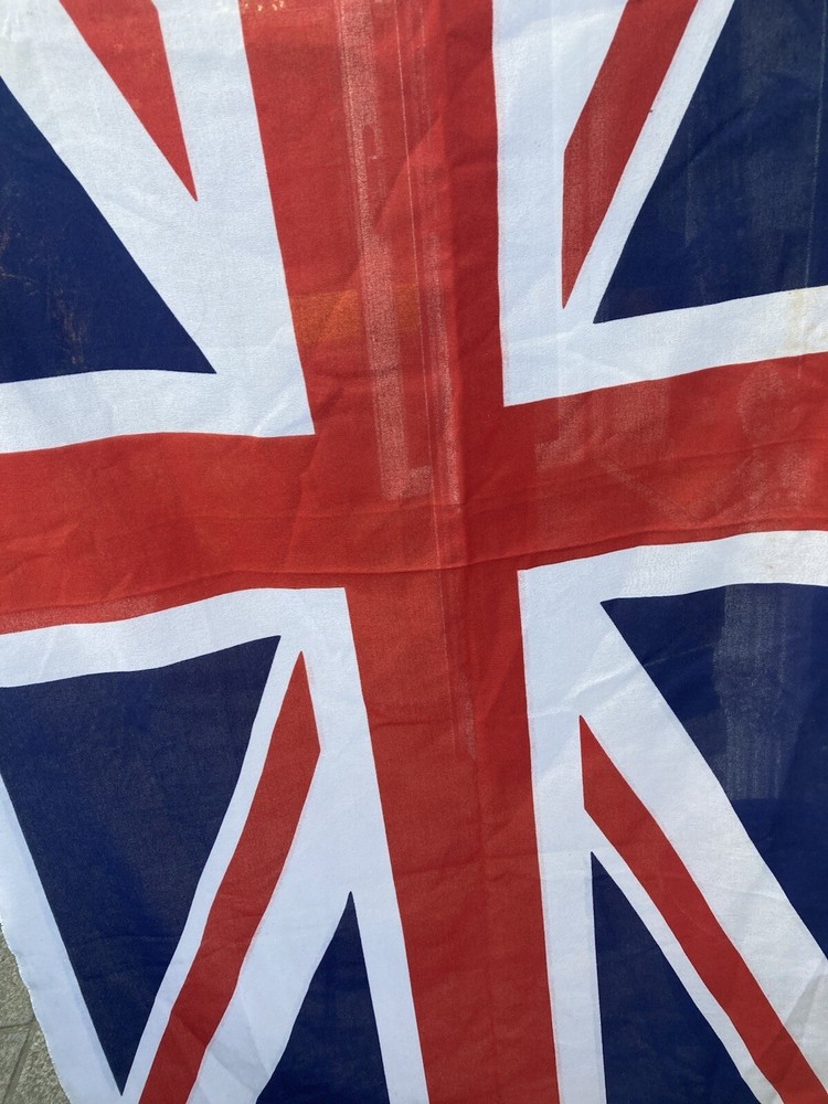 Large Union Jack Linen Cloth New 64” X 40”