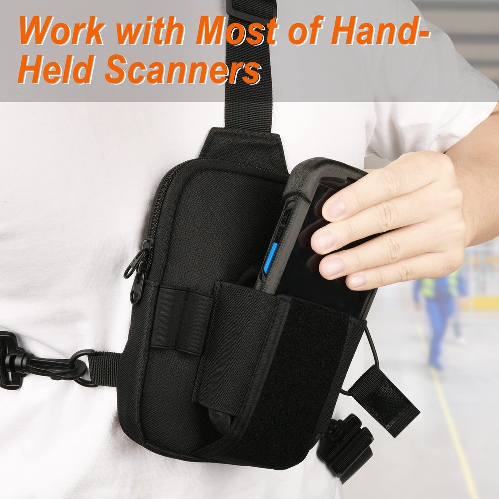 Scanner Holster, Universal Barcode Scanner Chest Harness, Carrying Case Pouch...