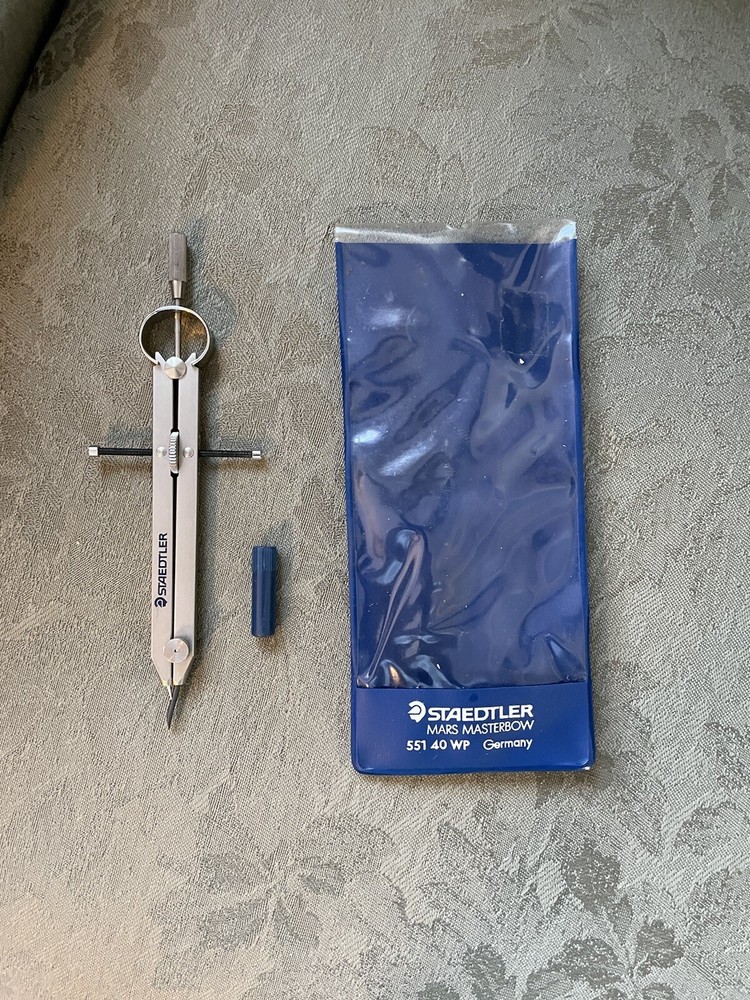 Vintage Staedtler Mars Masterbow 551 40 WP Germany Compass Drafting Tool