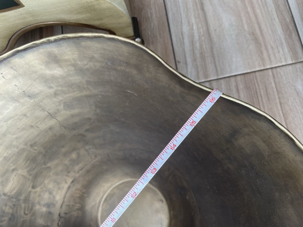 Pottery Barn Brass Large Bowl Planter Wavy Container Home Decor