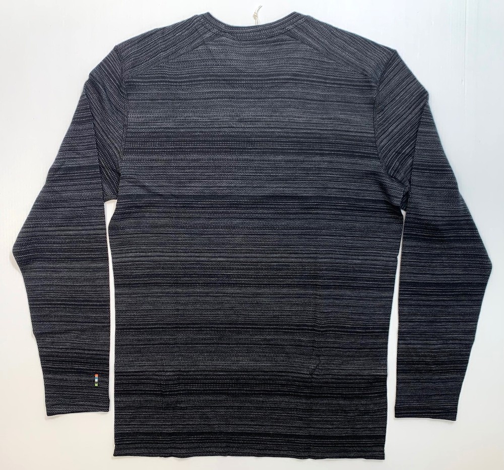Men's SMARTWOOL Classic Thermal Merino Base Layer Crew BLACK COLOR SHIFT
