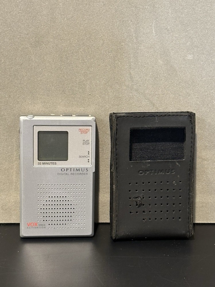 Optimus Digital Handheld Audio Voice Recorder With Case Tested And Working