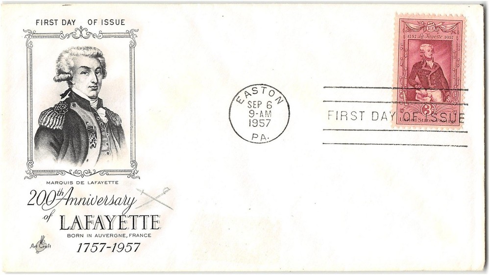 US #1097 First Day Cover (FDC), 1957