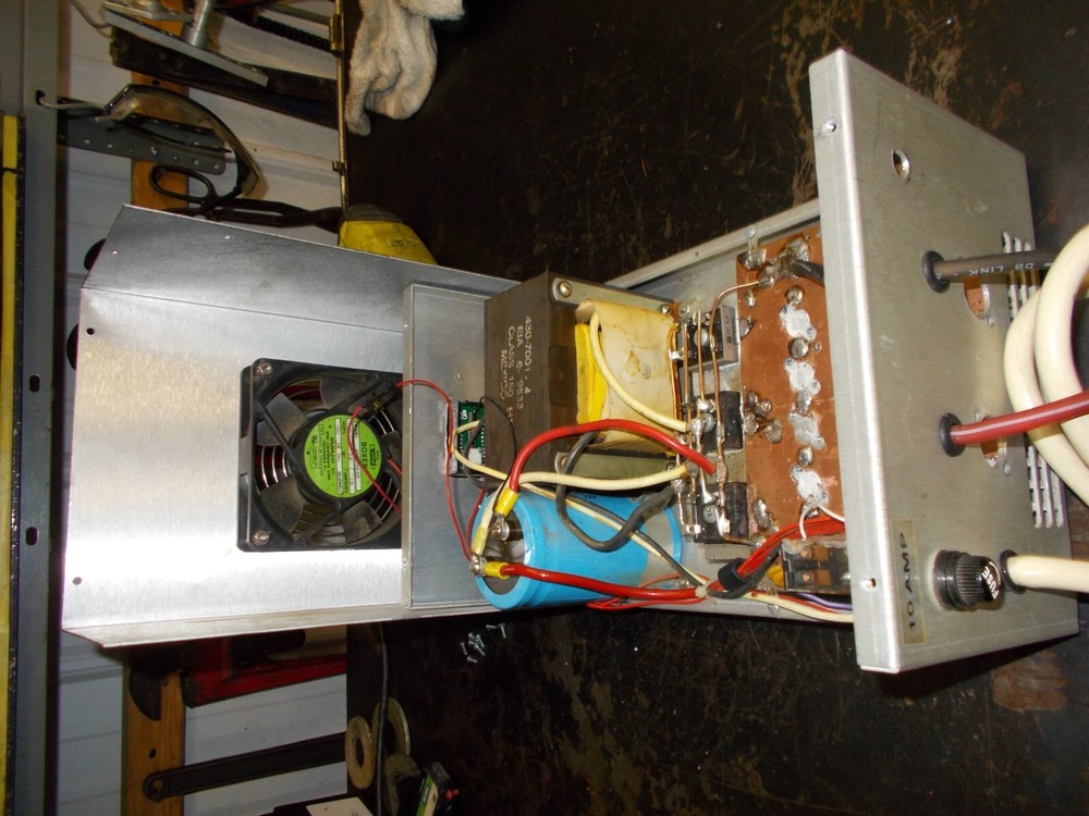 100 AMP HOMEBREW UNREGULATED POWER SUPPLY, WORKS WELL, 110VOLT.