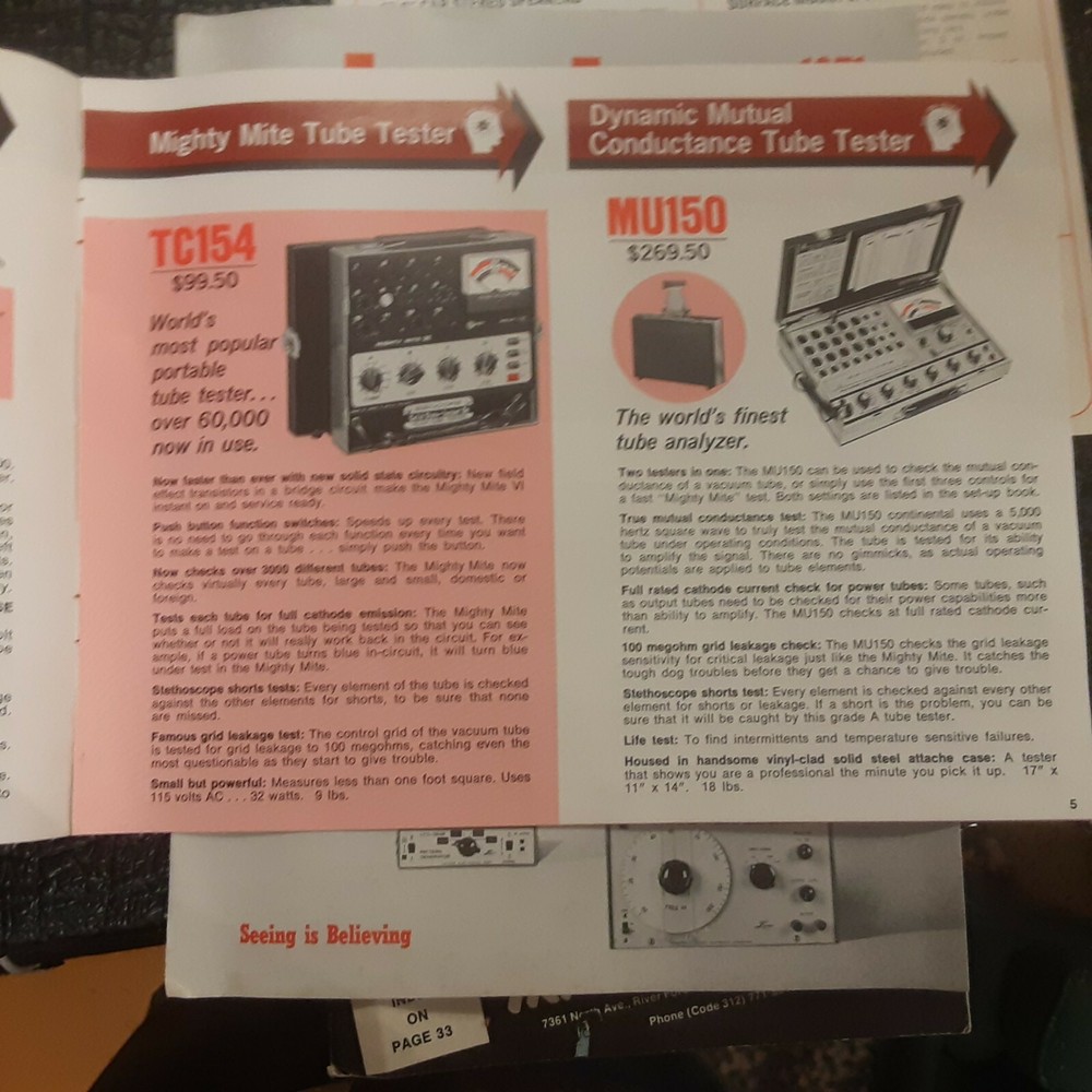 Electronics Literature lot Leader Seacore Audiotex Trigger