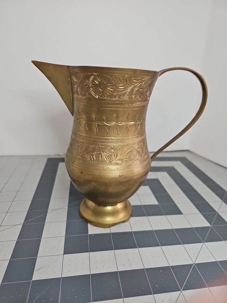 Medium Brass Jug/pitcher Indian Long Handle