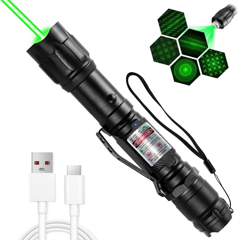 Rechargeable Green Laser Pointer, Long Range Laser Pointer Pen High Power