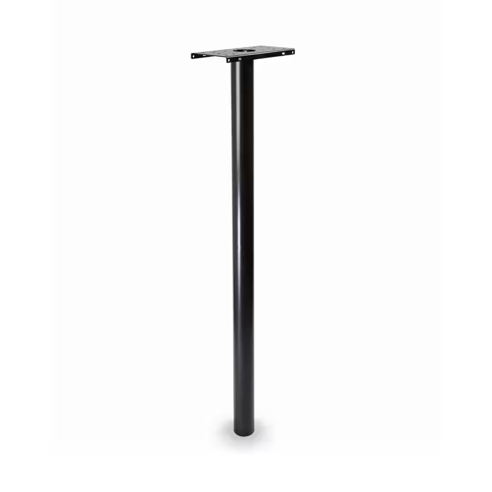 Pacifica In-Ground Steel Mailbox Post Black