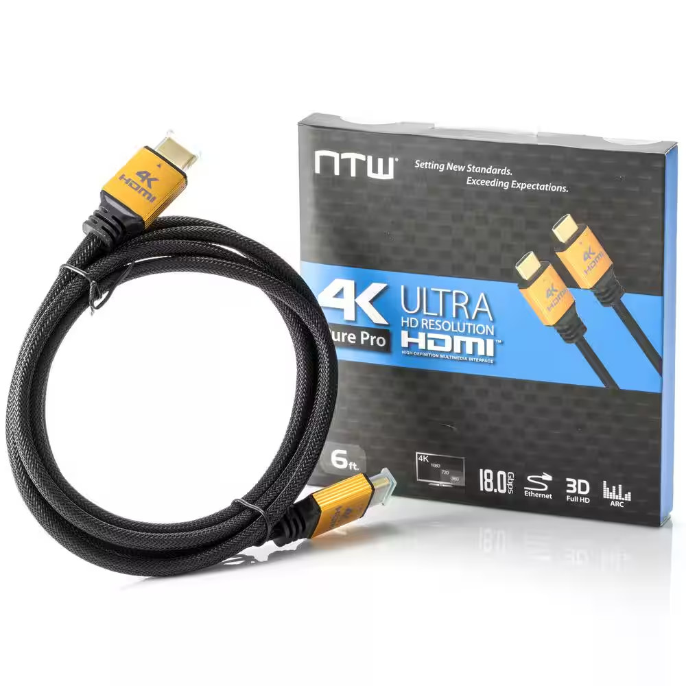 12 Ft. Ultra-High Definition 4K Pro HDMI Cable with Ethernet