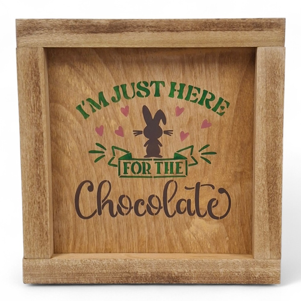Easter St Patrick Reversible Painted Wood Coffee Bar Sign