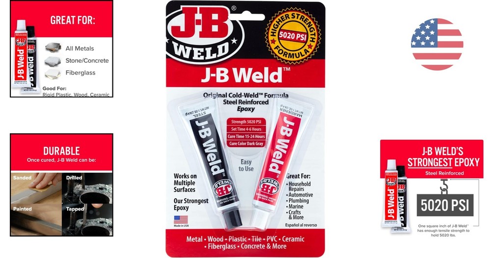 2 oz High-Strength Cold Weld Epoxy - Ultimate DIY Repair Solution