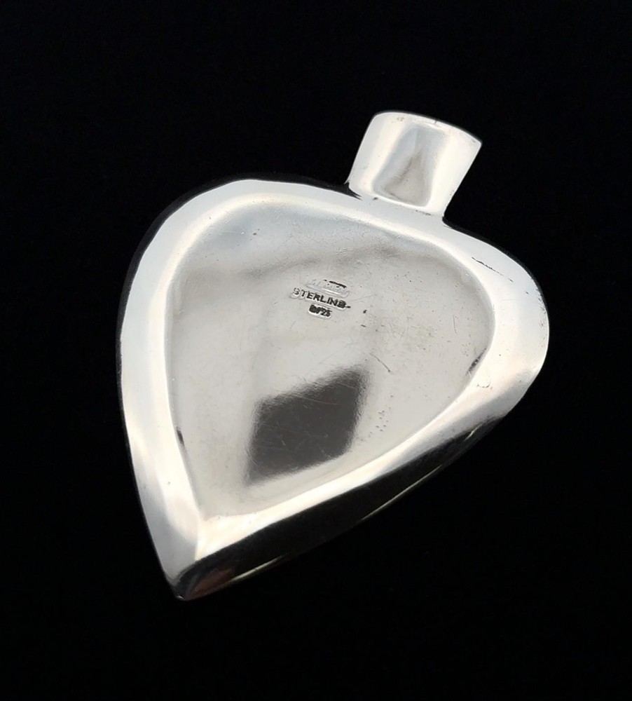 925 Sterling Silver Spade Heart Dish 28.2g