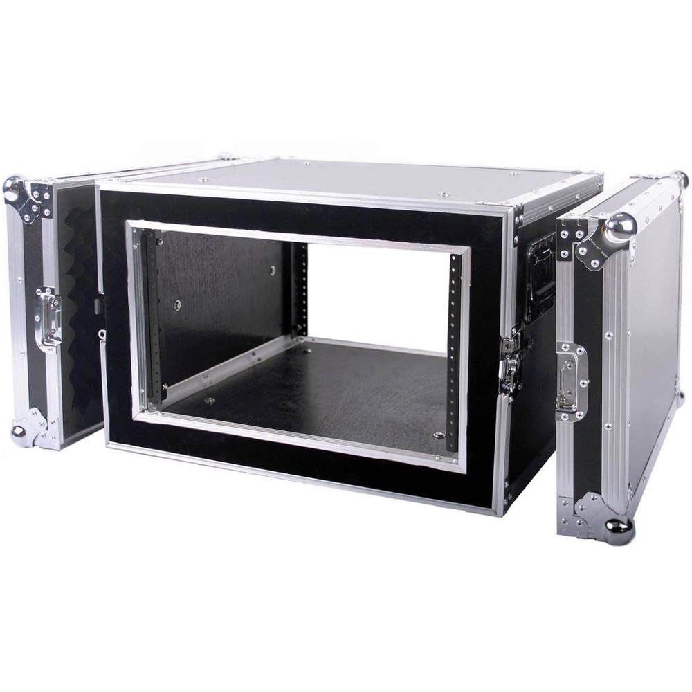 Deejay LED Fly Drive 6U Space Shock Mount Amplifier Case - 21" Body Depth