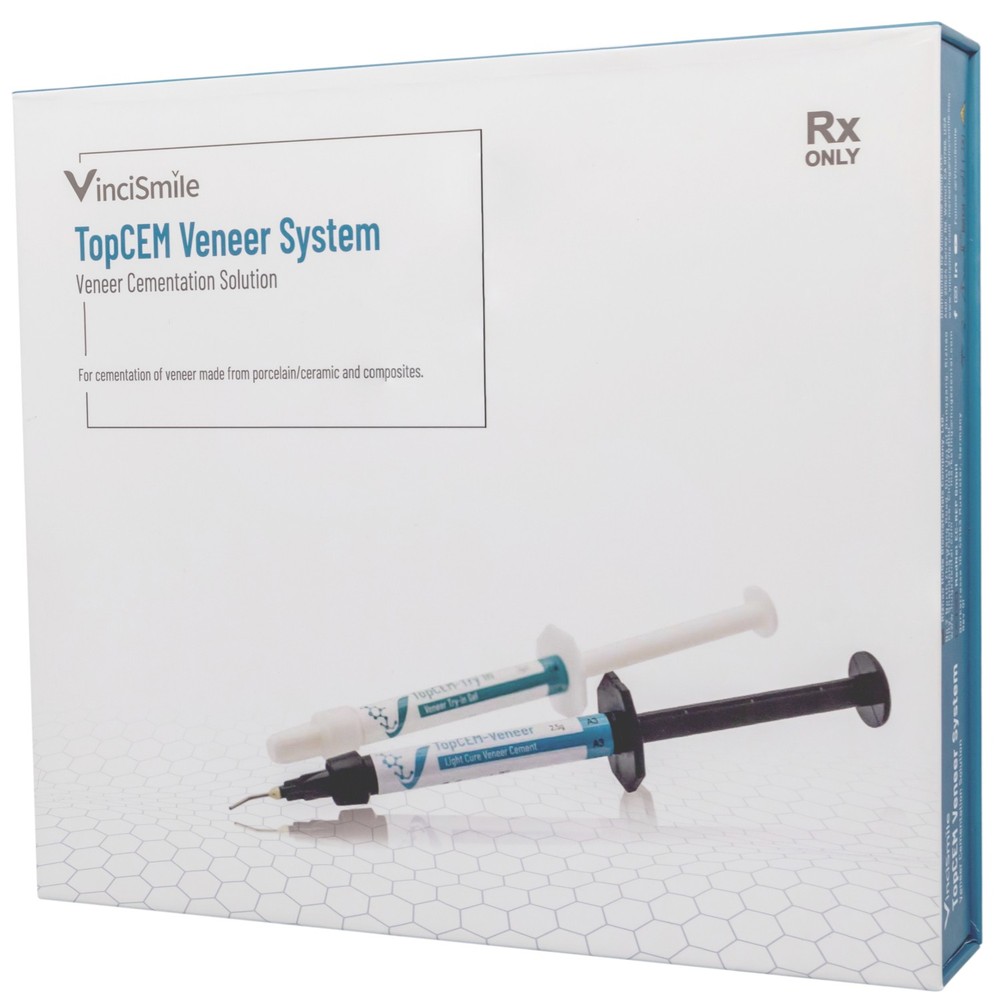 HUGE TOPCEM Veneer System 5pc Cement 5pc Try-in Gel Cementation Restorations Kit
