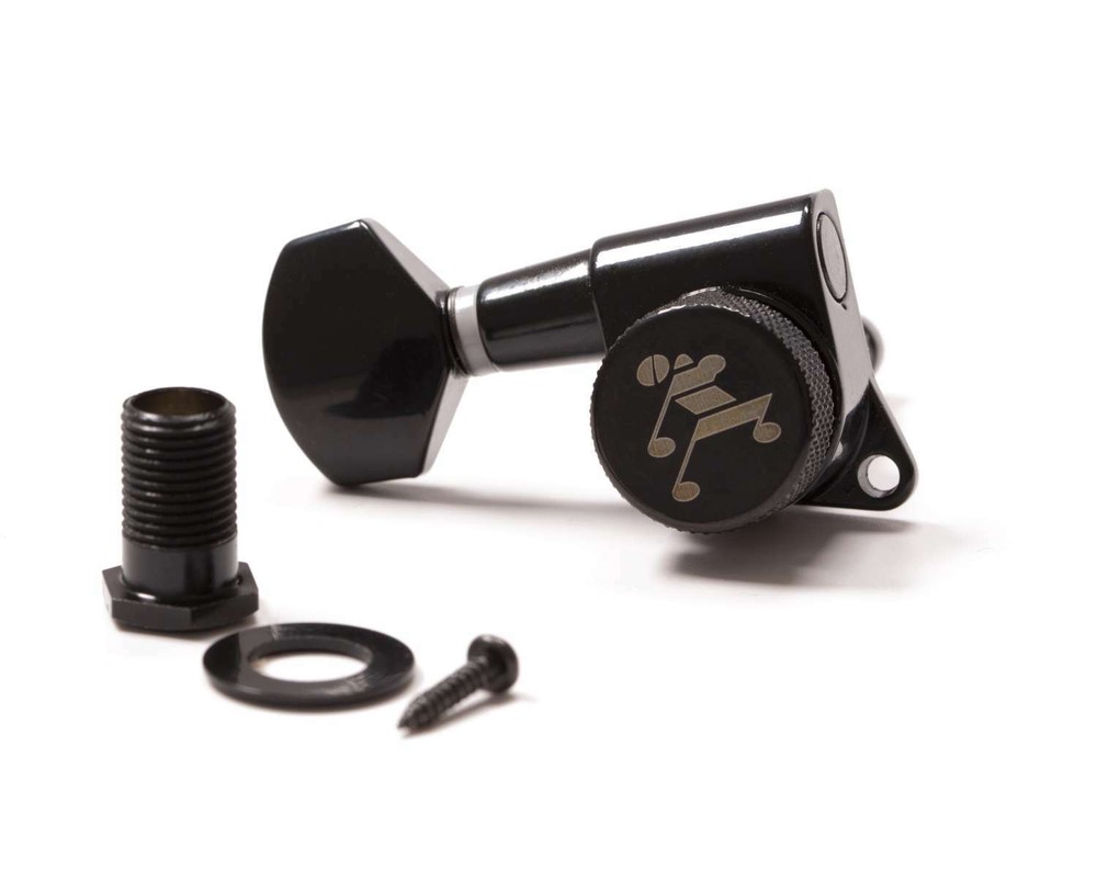 Tone Ninja 19:1 Single Locking Tuner, 22mm, Left Handed, Black