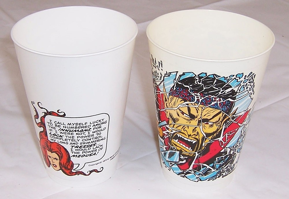 Medusa and Shang-Chi Marvel Cups, 1975, 1977 Marvel Comics Group
