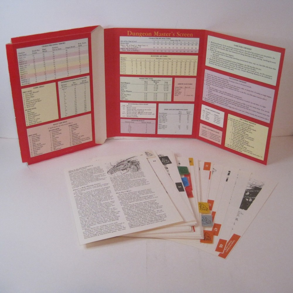 1991 Dungeons & Dragons Game 1070 Master's Screen Learning Pack - Pack ONLY