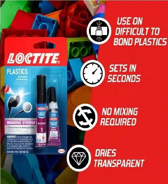 Plastics Bonding System 2g Super Glue loctite