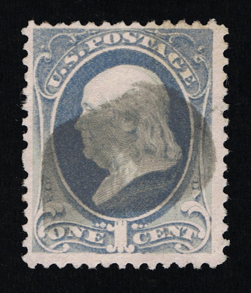 EXCELLENT GENUINE SCOTT #206 USED 1881 GRAY BLUE ABNC PSE CERT