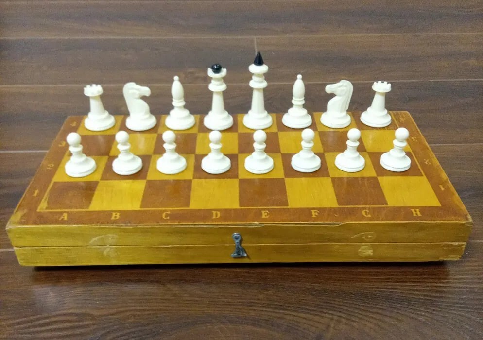 Vintage 1963 year Carbolite Chess Set Soviet USSR