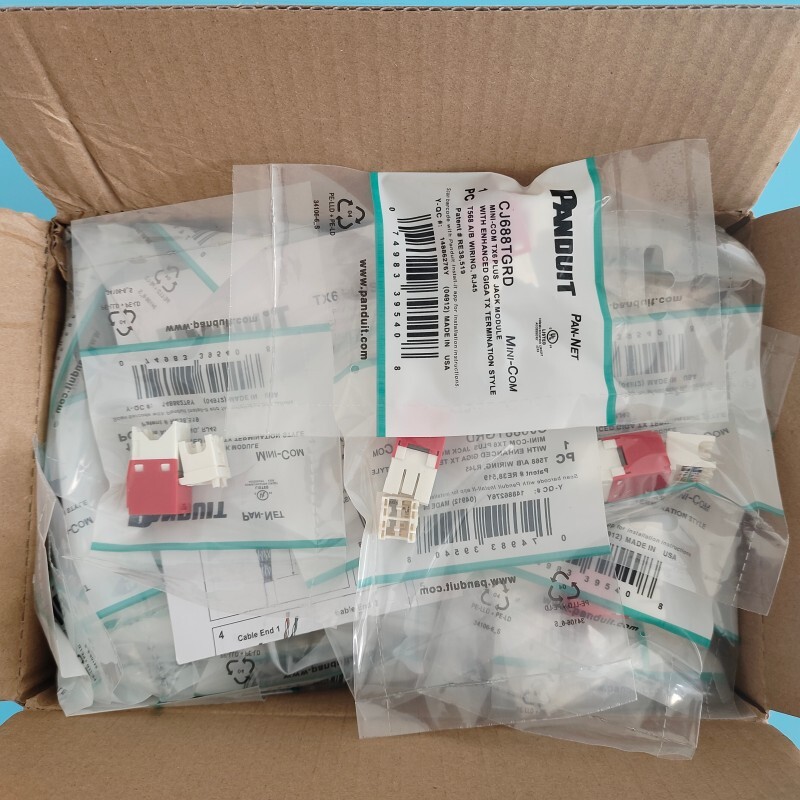 Fit Panduit CAT6 Gigabit Red Network Jack Module CJ688TGRD * Quantity (50)