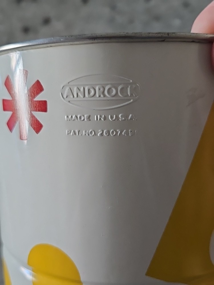 Vtg 1950s Androck 3 Screen Flour Sifter 4 Cup Pattern Spring Action MCM Decor