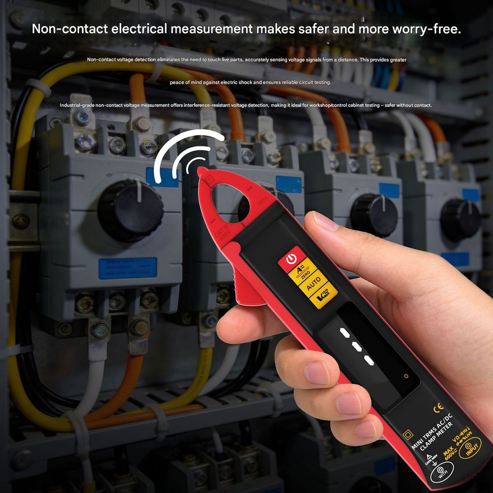 BSIDE UX1 Mini Clamp Meter Digital AC DC Current Voltage Temperature Multimeter