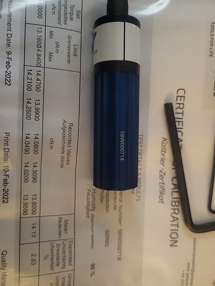 GEDORE Minor Fh Blue Torque Screwdriver