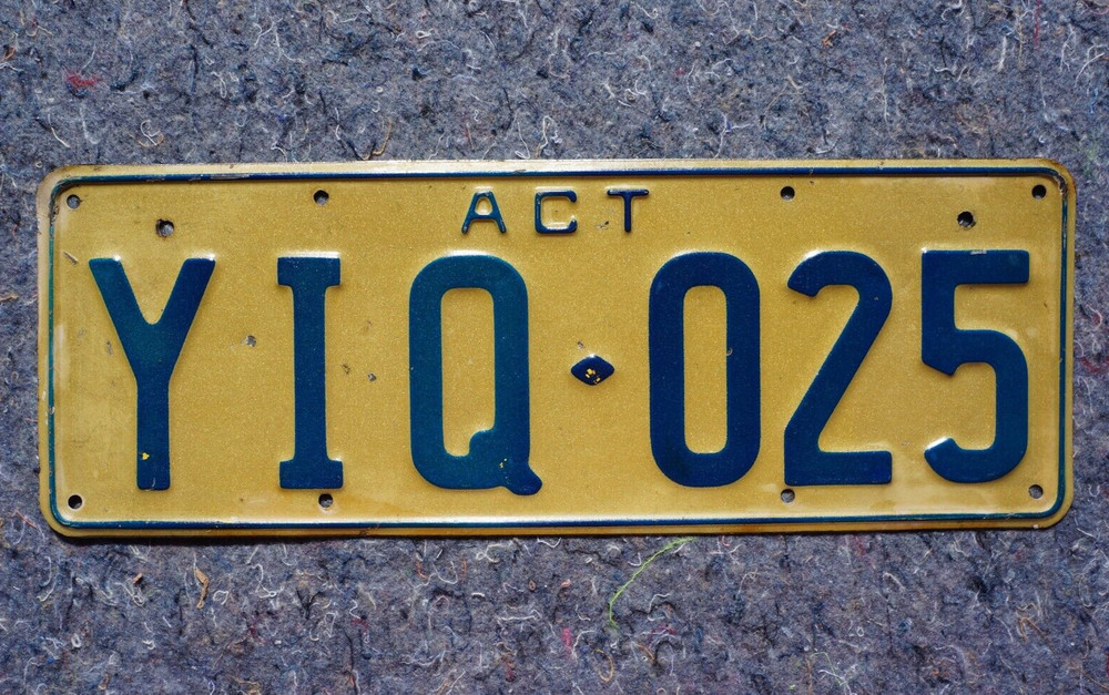 AUSTRALIA CAPITAL TERRITORY License Plate - ACT