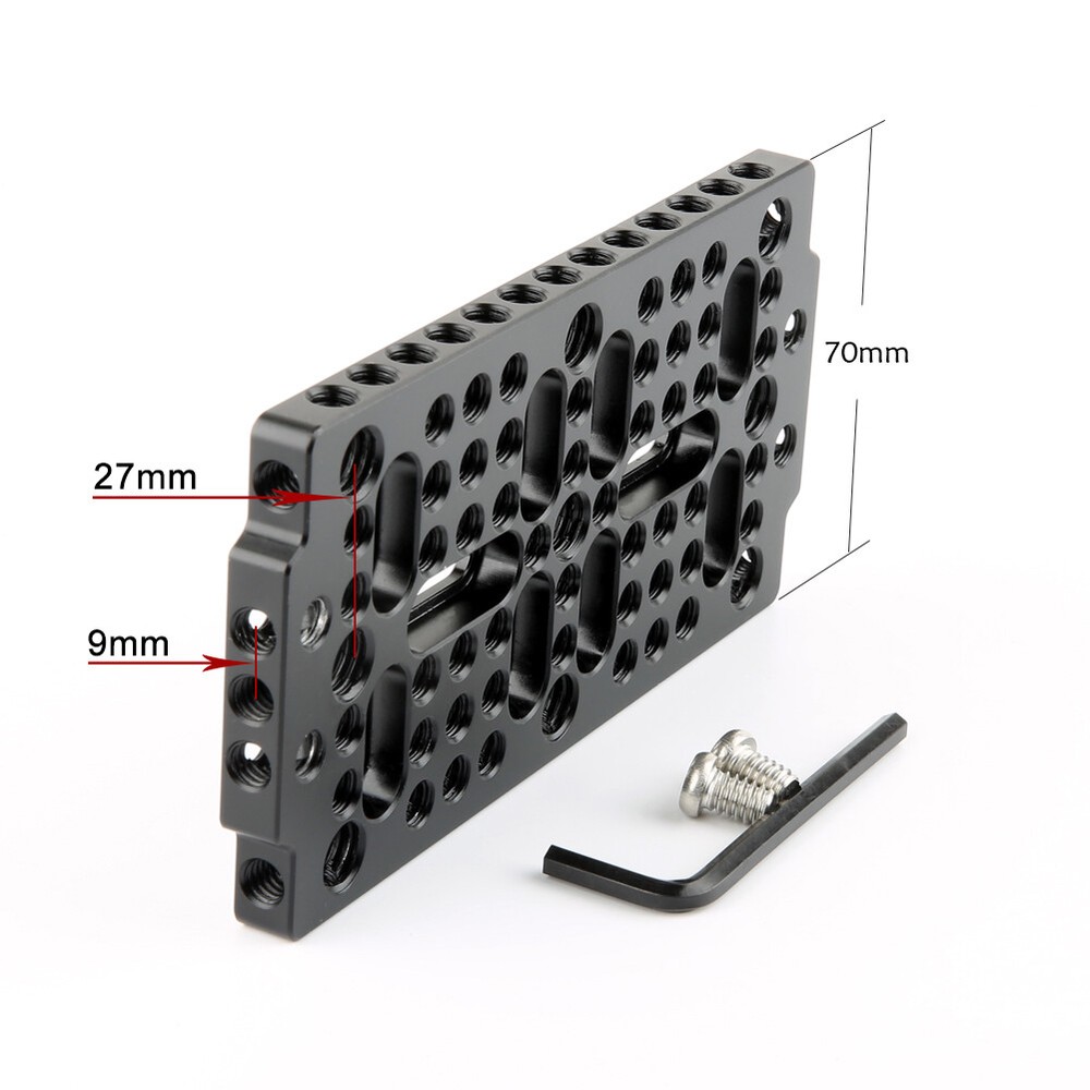 US Niceyrig Multi-purpose 1/4"3/8"Thread Cheese Mounting Plate for Camera Tripod