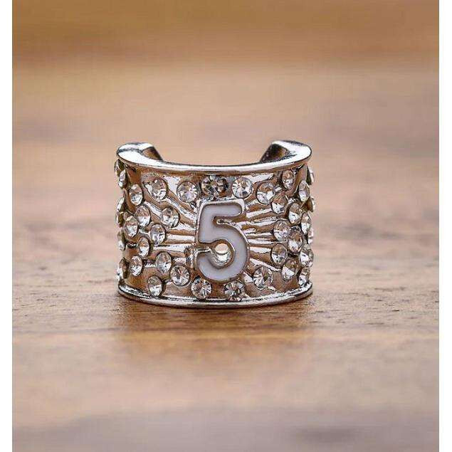 CharMED Stackable Personalize Stethoscope Bling Charm | 5 Year Milestone