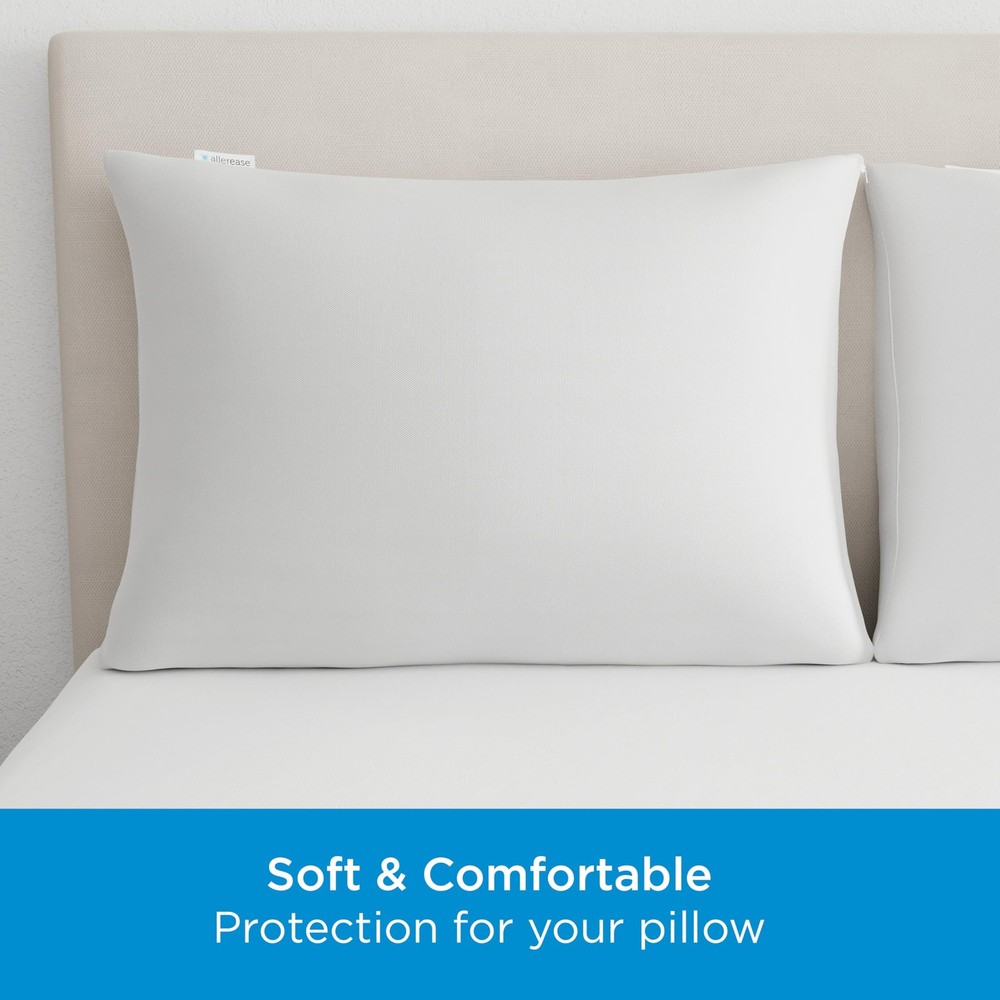 AllerEase Waterproof Soft Top Layer Hypoallergenic Allergy Defense Fabric Mac...
