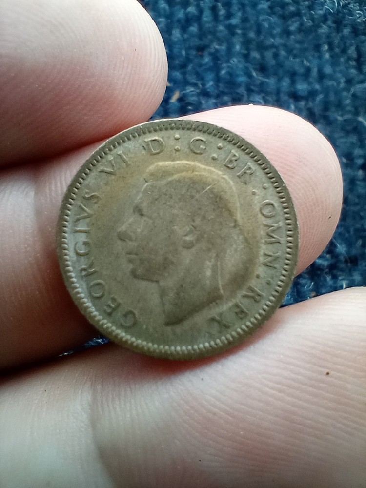 1937 Great Britain 6 Pence Silver
