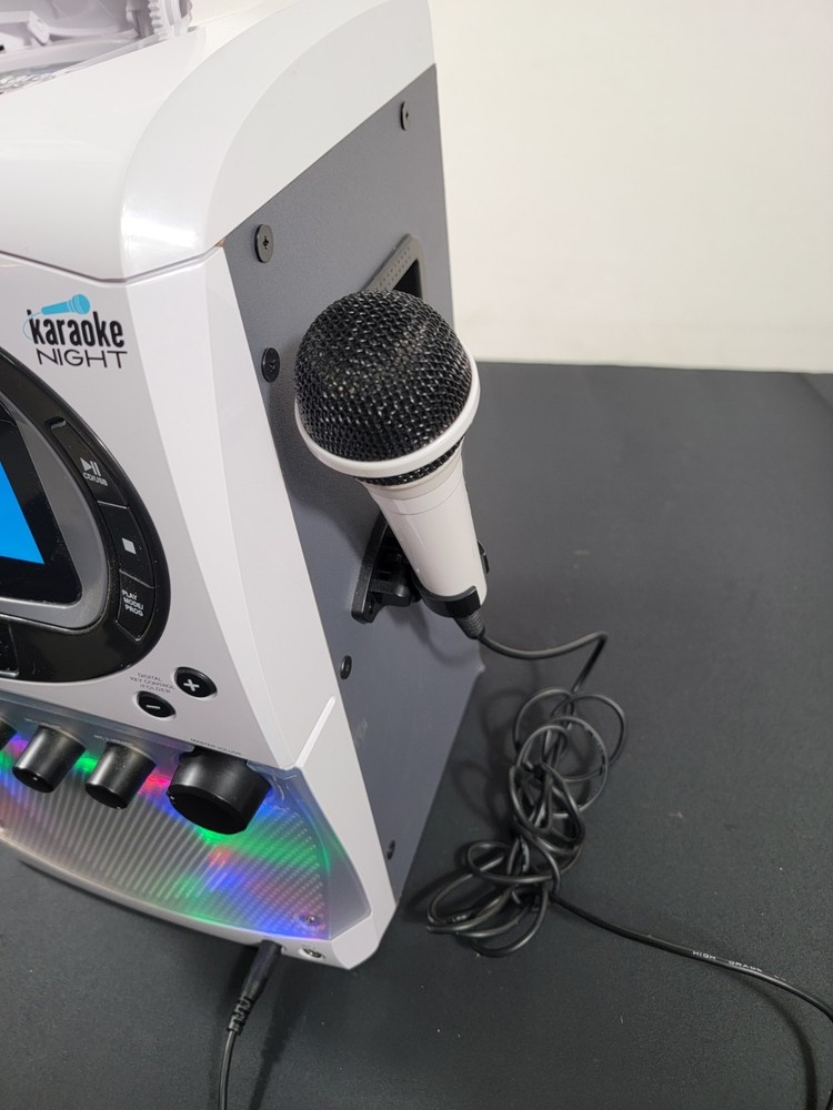 Karaoke Machine Night KN355 CD+G Karaoke System Complete Tested Working