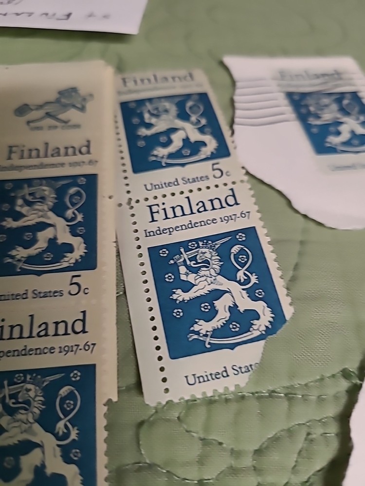 12 Stamps Finland (ENVELOPE 29)