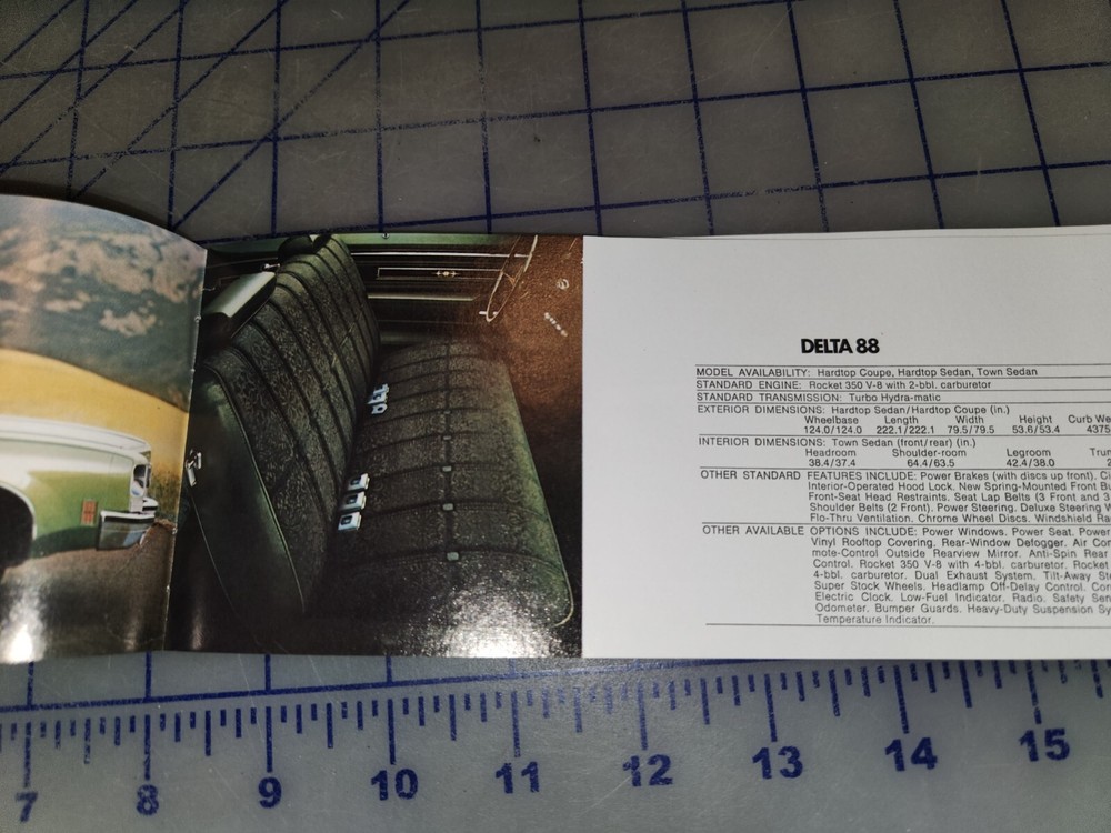 1972 Oldsmobile Brochure Full Line Original