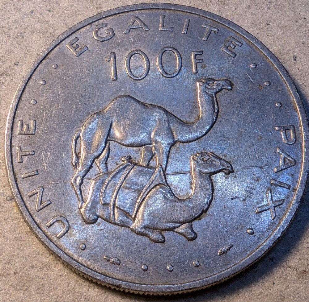 Djibouti 100 francs 1977 Camels