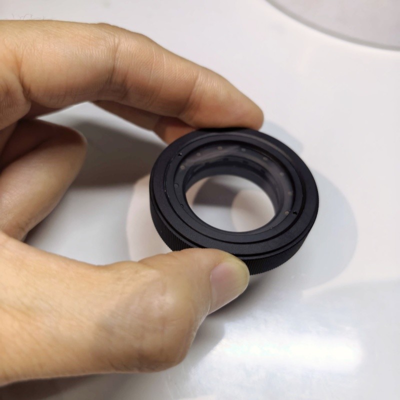 Adjustable IRIS 1.5-26mm Aperture Objective Len Night Vision Adapter Ring W Lens