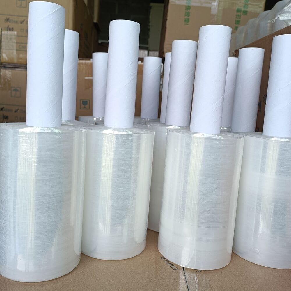 Clear Stretch Wrap 6"×1000' Plastic Roll for Moving 6'' clear,