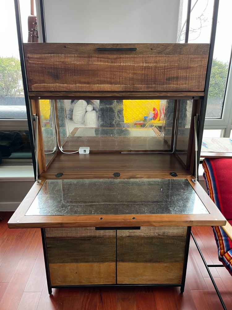 Crate & Barrel Clive Bar Cabinet, great condition