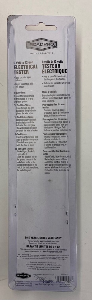 RoadPro Electrical Tester (SST-80151)