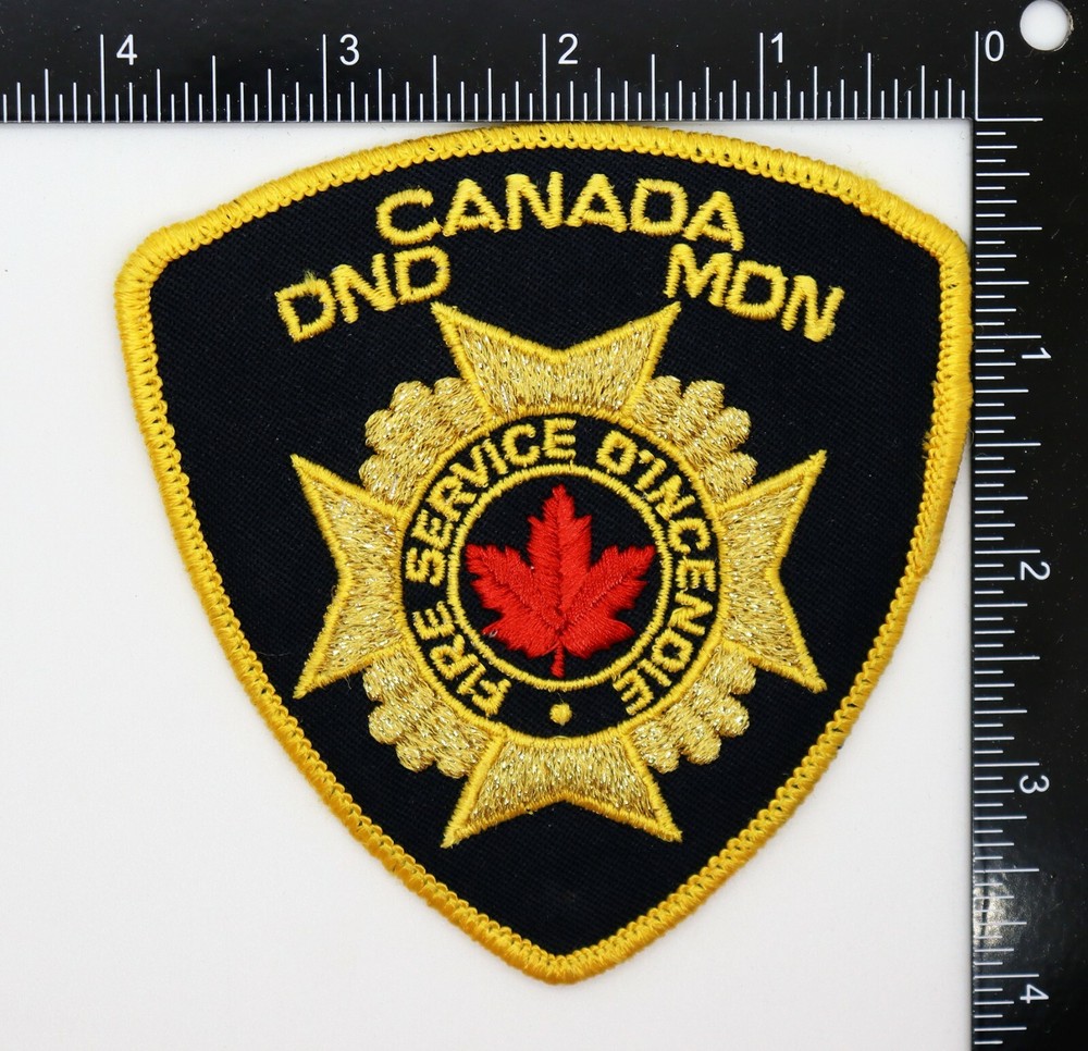 CANADA DND MDN FIRE SERVICE PATCH Vintage Original
