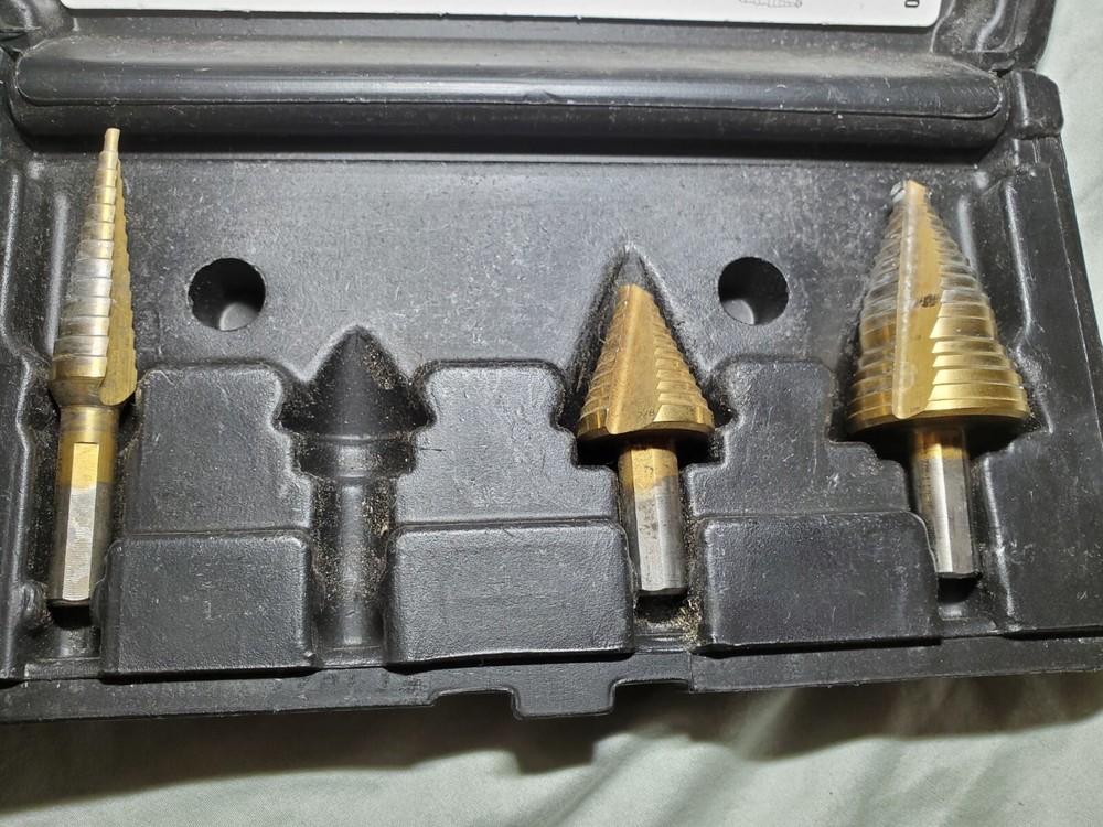 IDEAL 35-520  3 piece  electrician’s  step bit kit