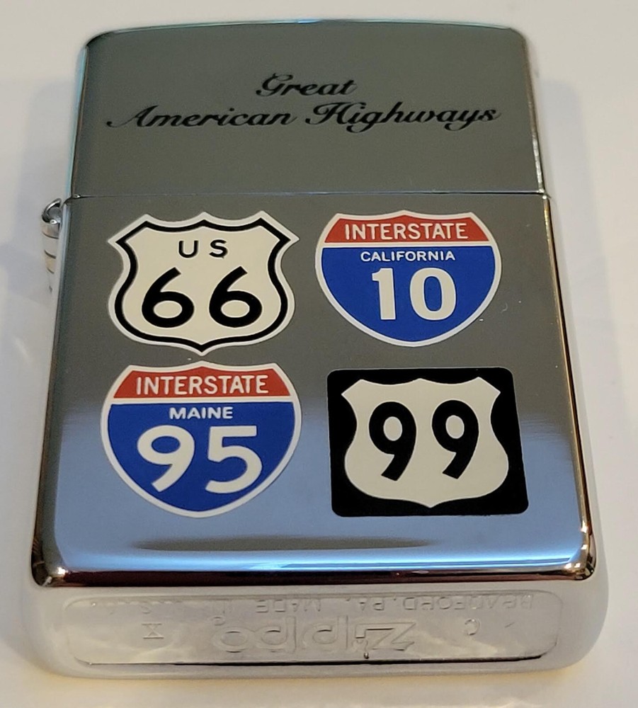 ZIPPO GREAT AMERICAN HIGHWAYS 1994 LIGHTER