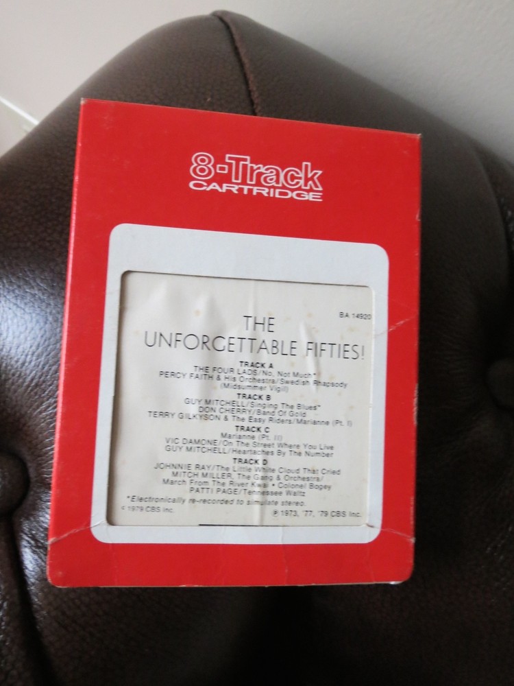 THE UNFORGETTABLE FIFTIES! 8 TRACK - UNTESTED