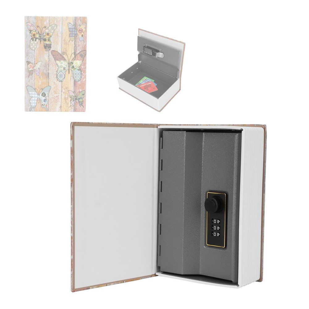 Money Saving Box,Fire Proof Safe for Cash Stainless Steel Lock Box with Code ...