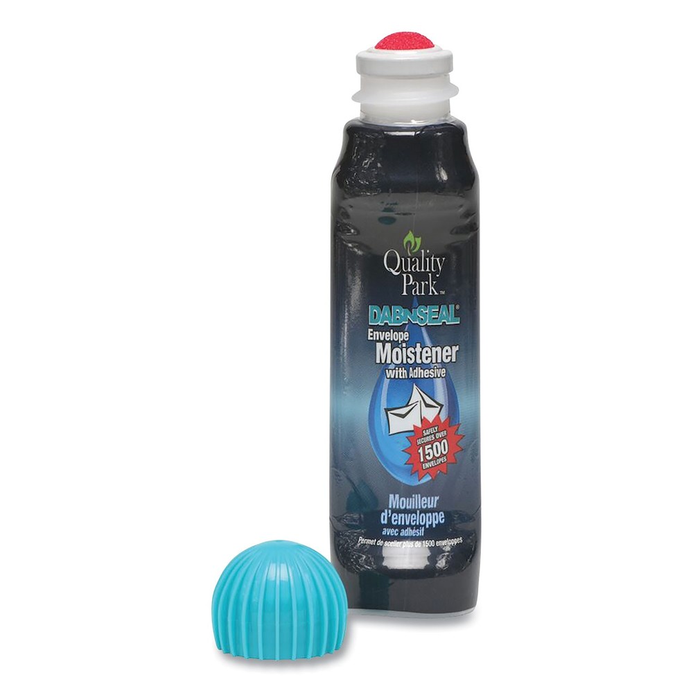 Quality Park Envelope Moistener w/Adhesive, 50 mL, Green